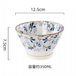 四季繁花日式陶瓷碗